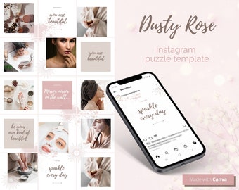 Instagram Beauty Template, Canva Instagram Template, Instagram Templates, Beauty Template, Beauty Template, Small Business Template