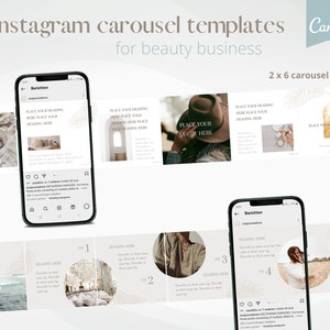 Instagram Carousel Template Set, Instagram for Business, Carousel Templates, Instagram for the Coach, Carousel Posts, Bohemian style