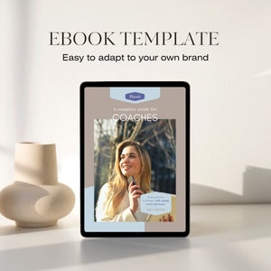 Ebook Template for Coaches, Customizable Ebook Template, Canva Coaching Template, Canva Template Handbook, Workbook Canva for Business