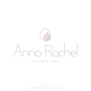 Beauty-Logo-Design, Hautpflege-Logo, Drop-Logo-Design, minimalistisches Logo, Branding-Paket, vorgefertigtes Logo, Logo für kleine Unternehmen