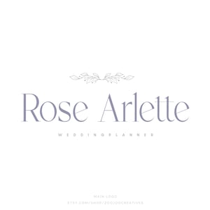 Signature Logo, Wedding Planner Logo, Business Logo Design, Logo for Company, Branding Package, Floral Logo, Elegant Logo