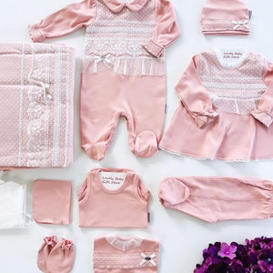 Newborn Baby Girl Gift, Newborn Baby Girl Coming Home Outfit,  Newborn Baby Set, Baby Shower Gift, Baby Girl Hospital Outfit, Newborn Romper