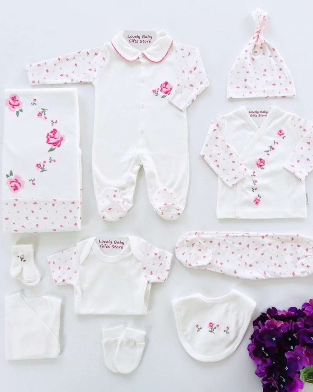Newborn Baby Girl Gift, Newborn Baby Girl Coming Home Outfit, Newborn Baby Set, Baby Shower Gift