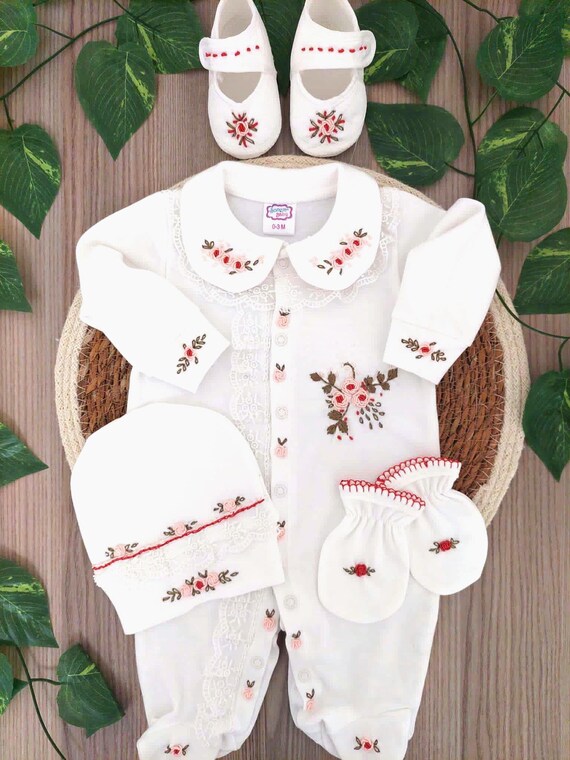 Completo neonato personalizzato: set di tutine in cotone biologico