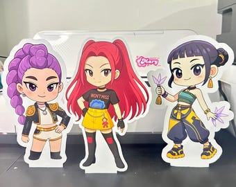 Huntrix Demon Hunter Party Cutout Set of 3 – Anime Foam Board Decor