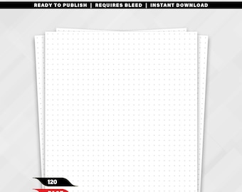 7.5 x 9.25 Dot Grid Interior, 120 Page PDF Download