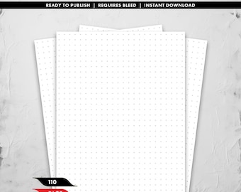 6 x 9 Dot Grid Interior, 110 Page PDF Download