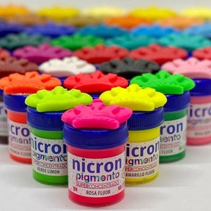 Precio de introduccion- Preço de venda-Cada cor - PIGMENTOS NICRON - Pigmentos Nicron para porcelana fria