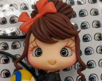 Eyes Adesivos  stickers set.Cold Porcelain,Porcelana fria ,olhos resinados, ojos,.Eye stickers dor dolls