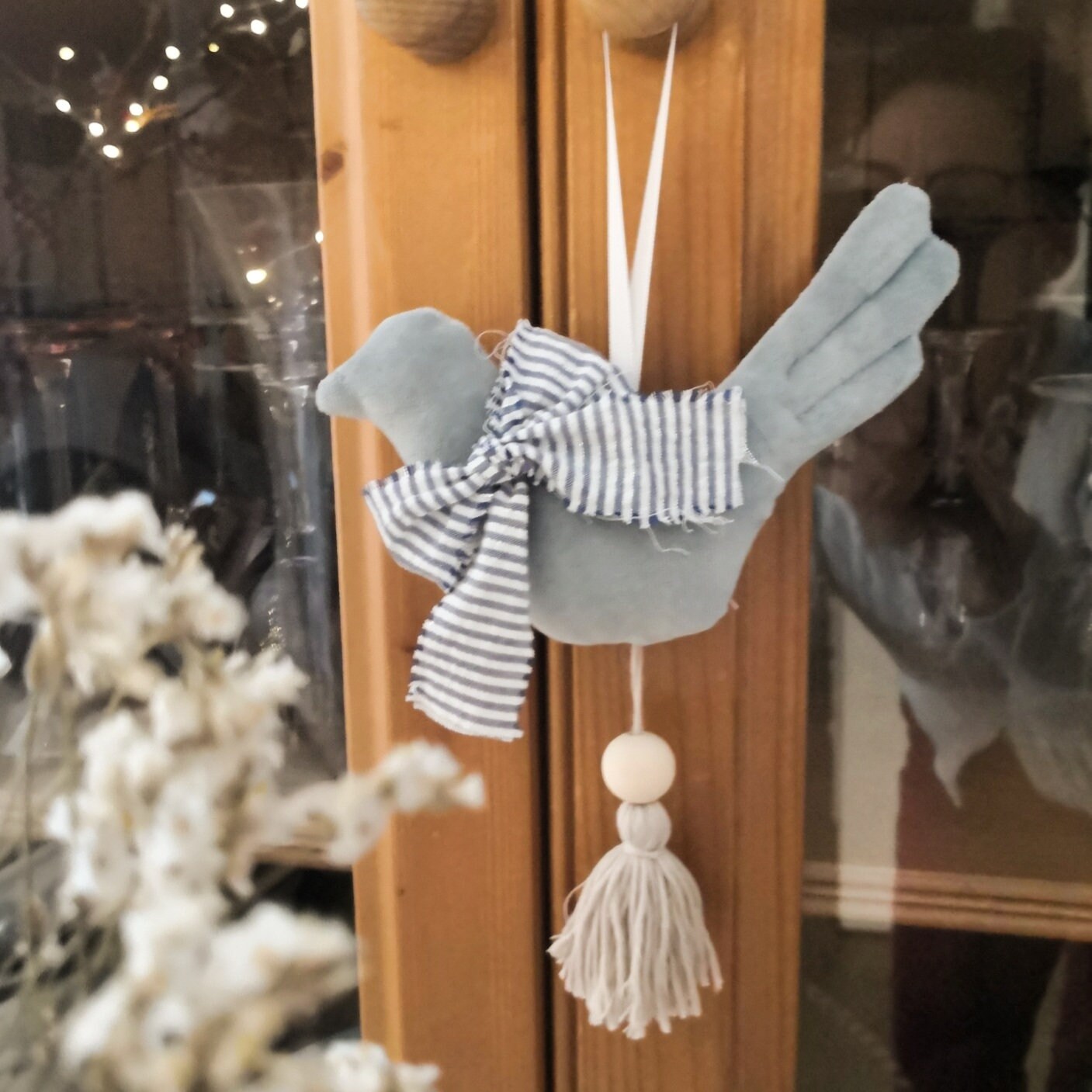 Oiseau Décoratif en Tissu