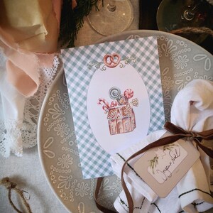 carte cottage, carte cadeaux, sticker, illustration, carte diy, transfert personnalisation, carte naissance, carte noel,