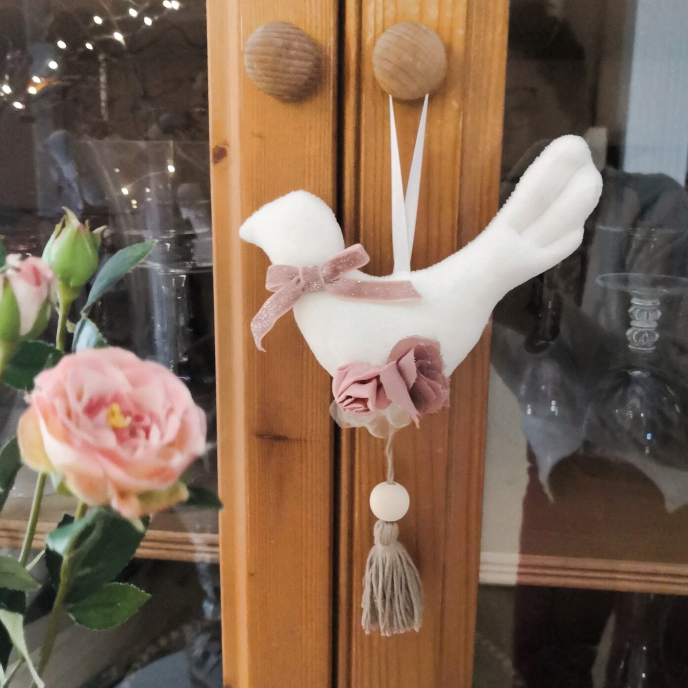 Oiseau Décoratif en Tissu