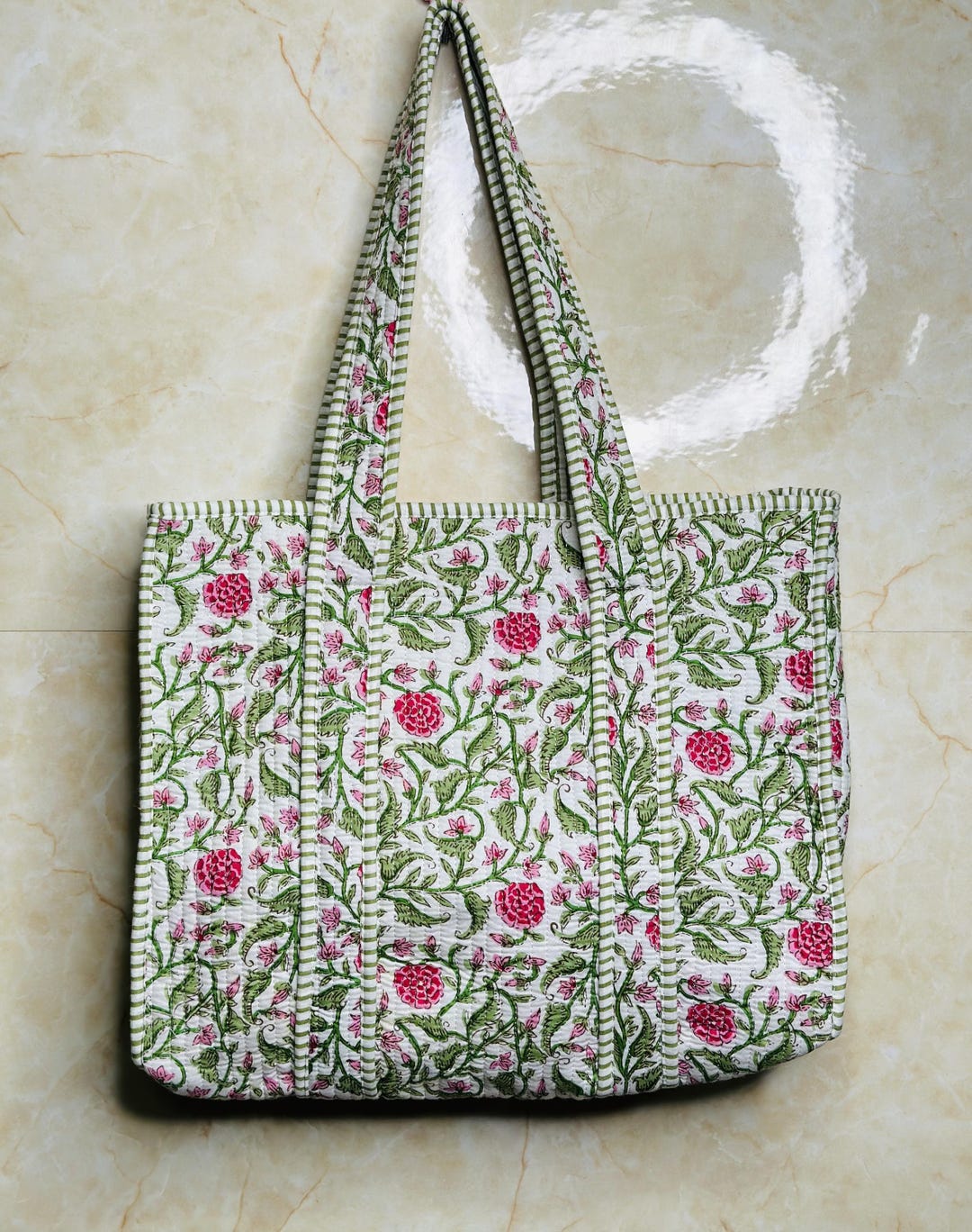 キルティング マザーズバッグ Quilting Tote Bag: M Size Quilting Tote Bag: M Size – Solpresa