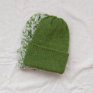 READY TO SHIP Kid&#39;s alpaca beanie, reversible beanie