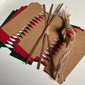 Make your own crackers red, green, kraft, eco crackers, fill your own