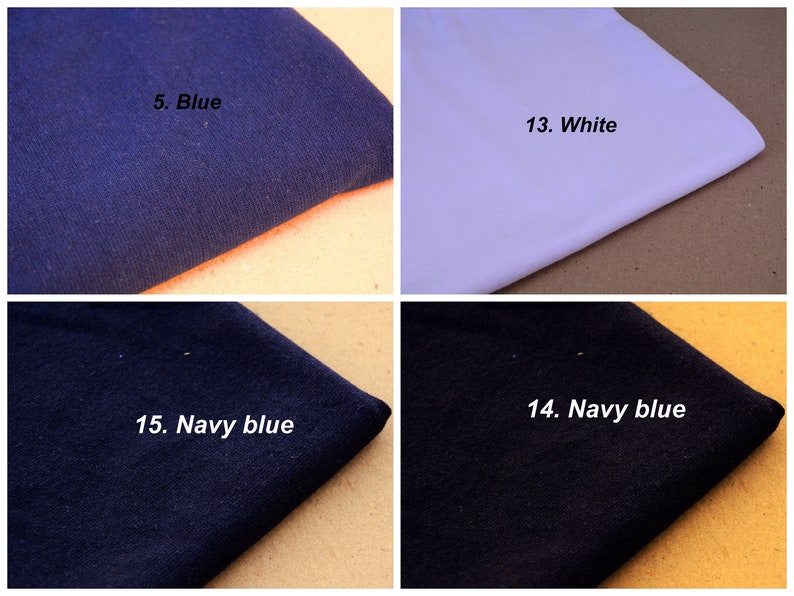 Thin 1x1 ribbed knit fabric, Cotton rib knit 20 cm length (0.22 yard) image 5