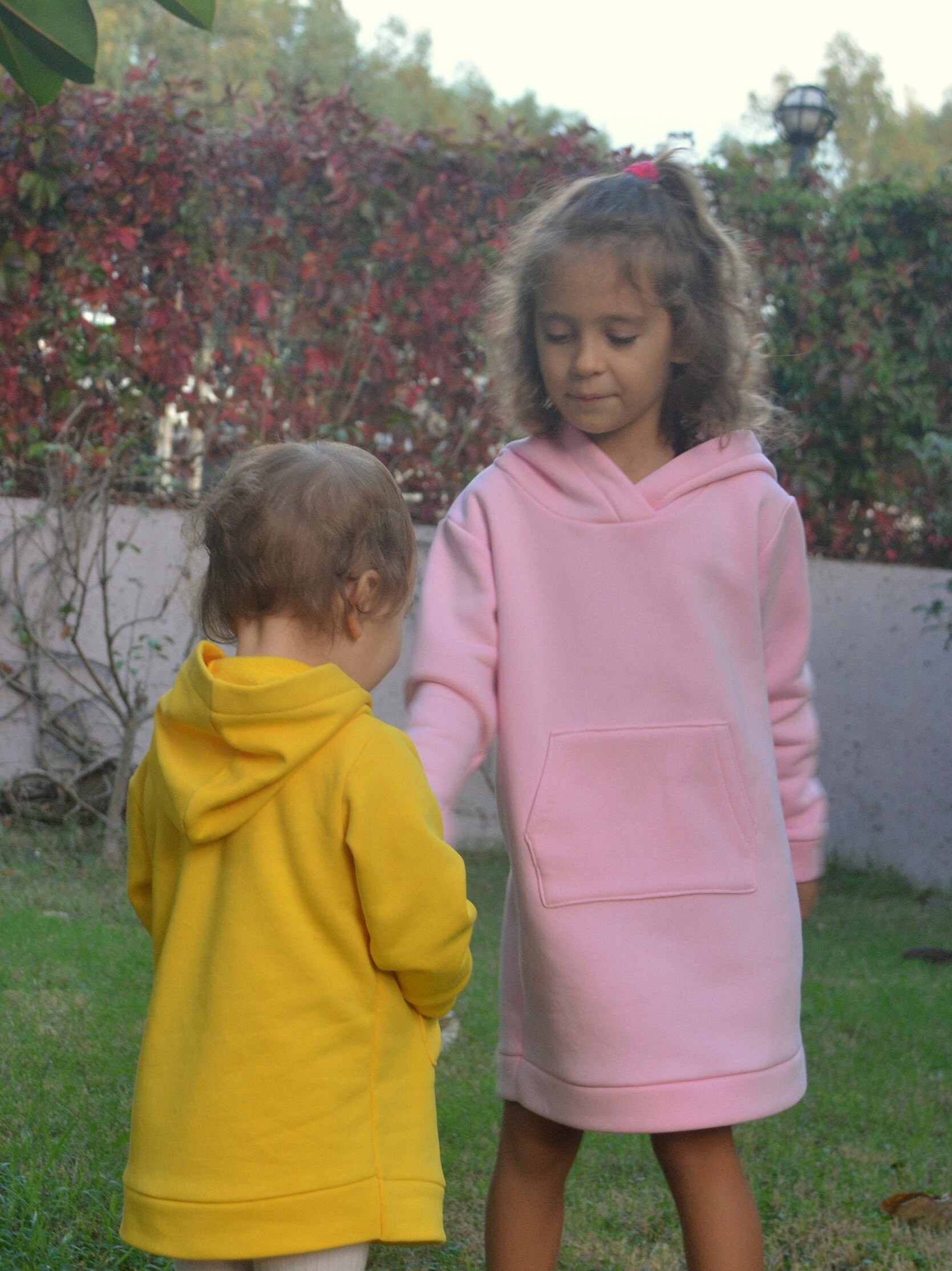 Girls Winter Hooded Oversized Pink 