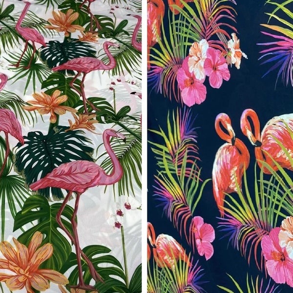 Flamingo Fabric - Etsy