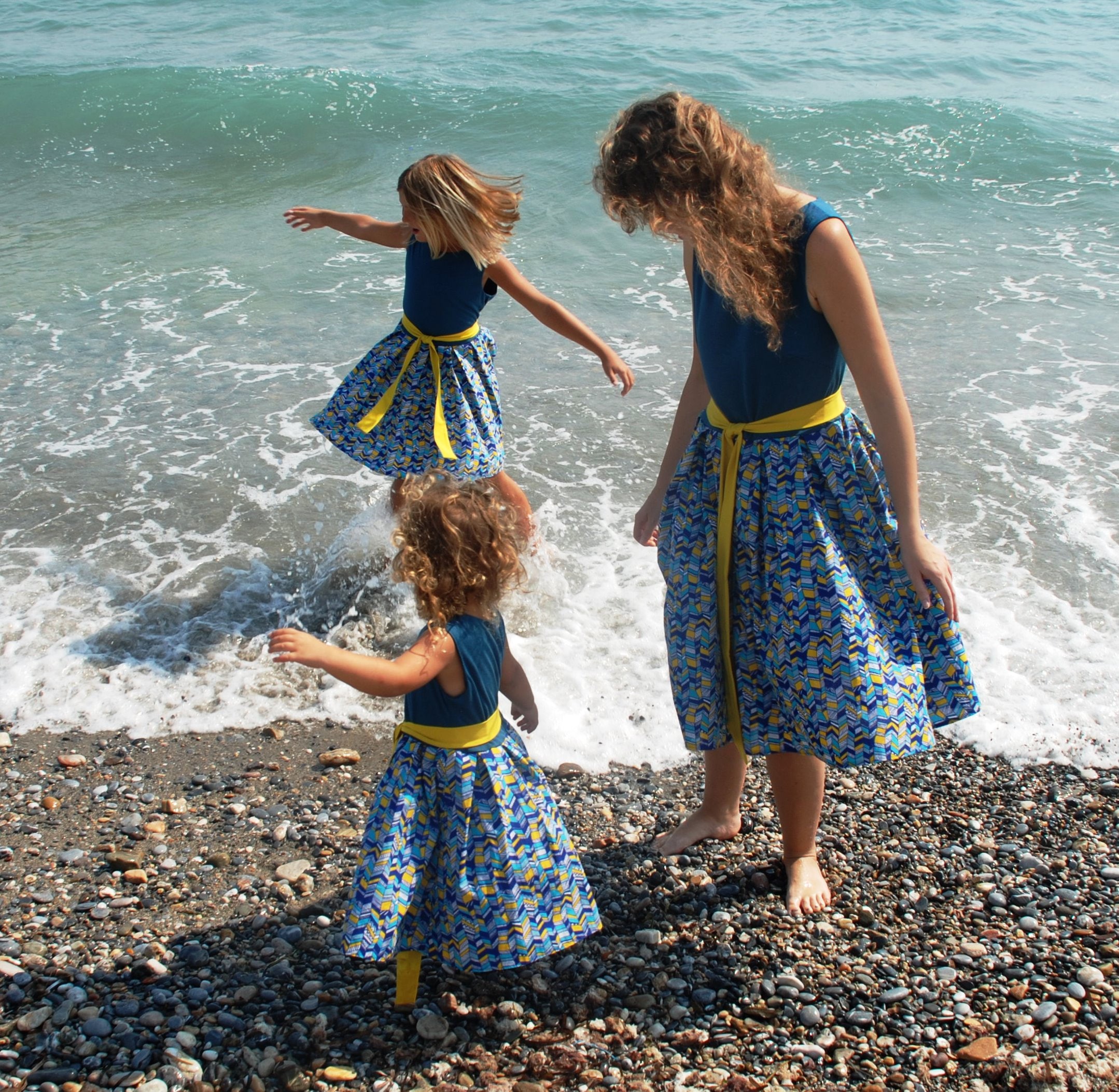 princess polly baby blue dress New Mommy and Me Boho Floral Summer Beach Dress (T400768)