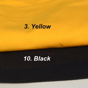 Thin 1x1 ribbed knit fabric, Cotton rib knit 20 cm length (0.22 yard) image 6