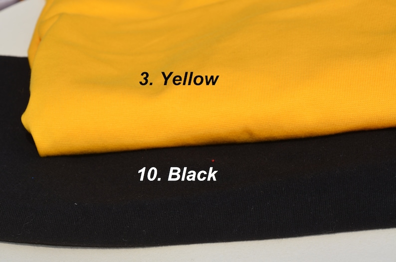 Thin 1x1 ribbed knit fabric, Cotton rib knit 20 cm length (0.22 yard) image 6