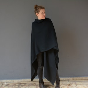 Women and men poncho, Muslin wrap cardigan, Blanket scarf