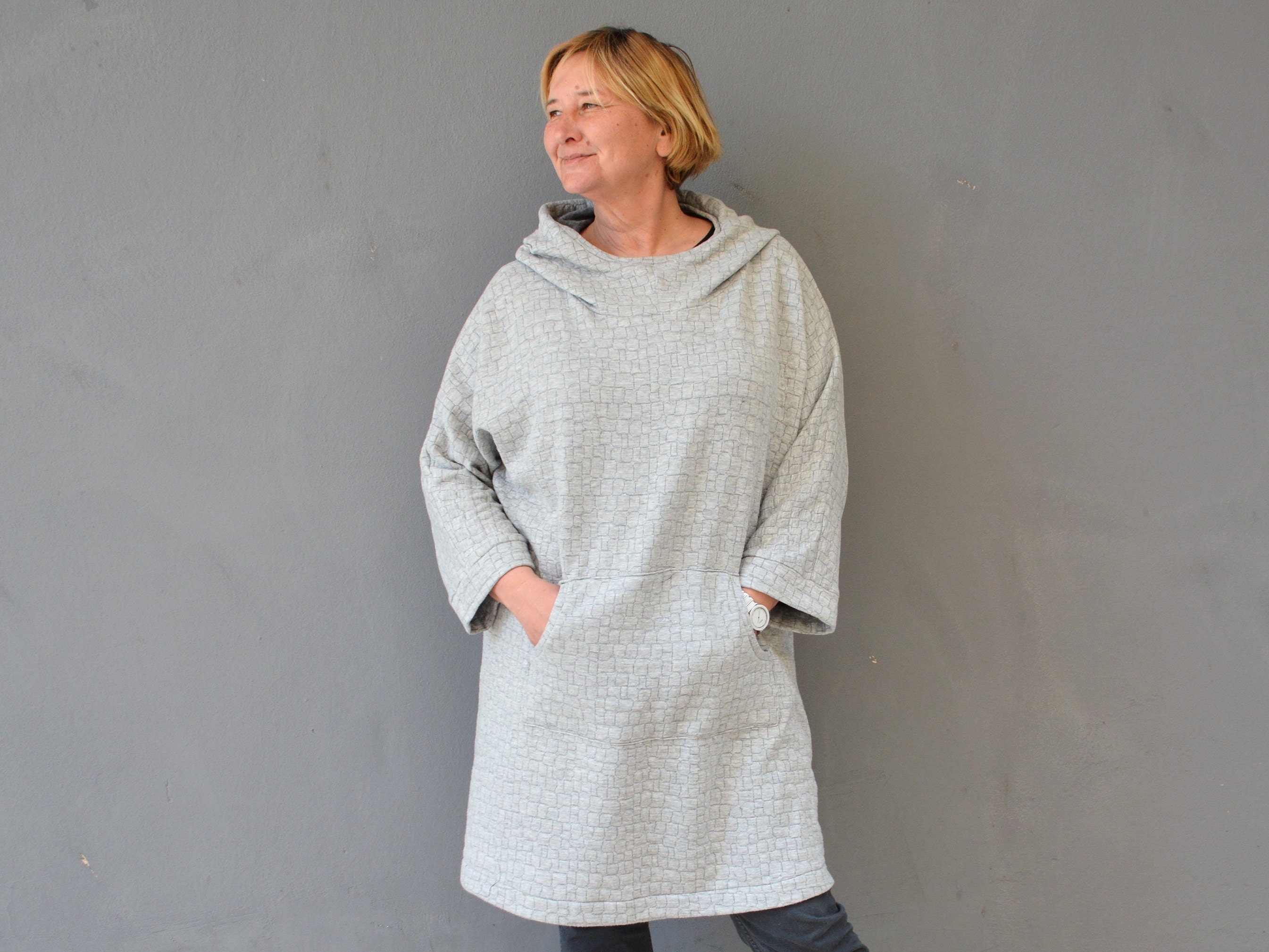 Plus Size Sweatshirt Robe Etsy