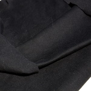 Thin 1x1 ribbed knit fabric, Cotton rib knit 20 cm length (0.22 yard) image 8