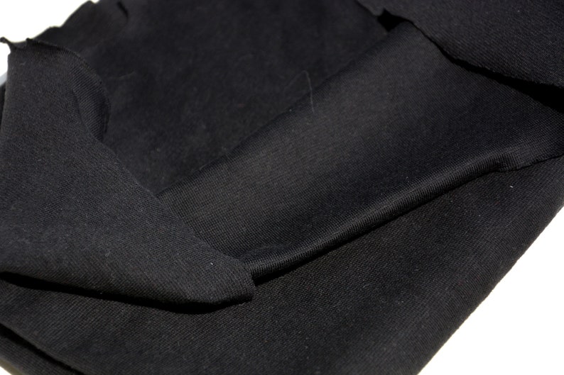 Thin 1x1 ribbed knit fabric, Cotton rib knit 20 cm length (0.22 yard) image 8