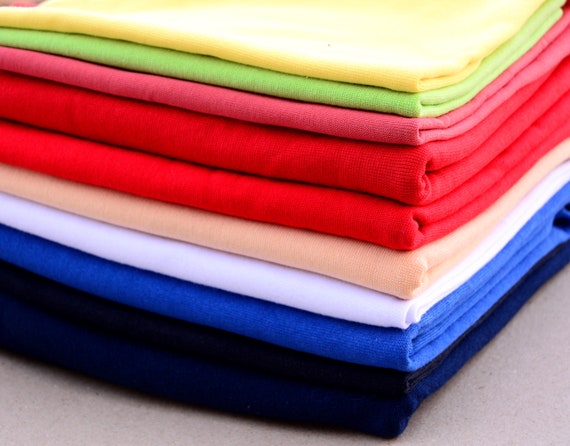 Thin 1x1 ribbed knit fabric, Cotton rib knit 20 cm length (0.22 yard)