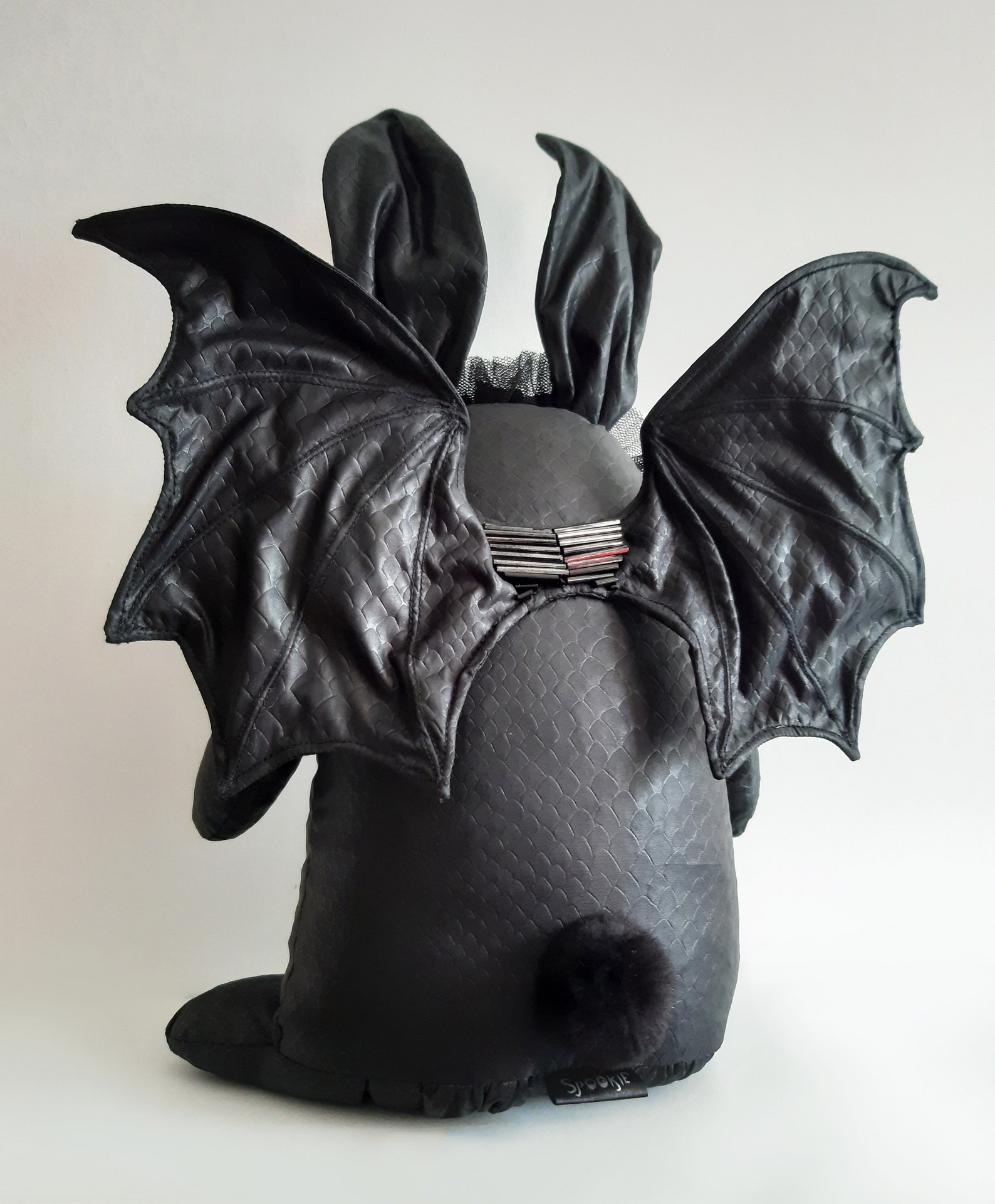 Spookie | Devil Bat-bunny OOAK Art/interior Doll - Etsy