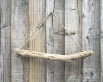 Hanging driftwood stick for macrame weaving craft tie rack hanger Driftwood wall art Wall hanging Wooden hanger Width 43cm