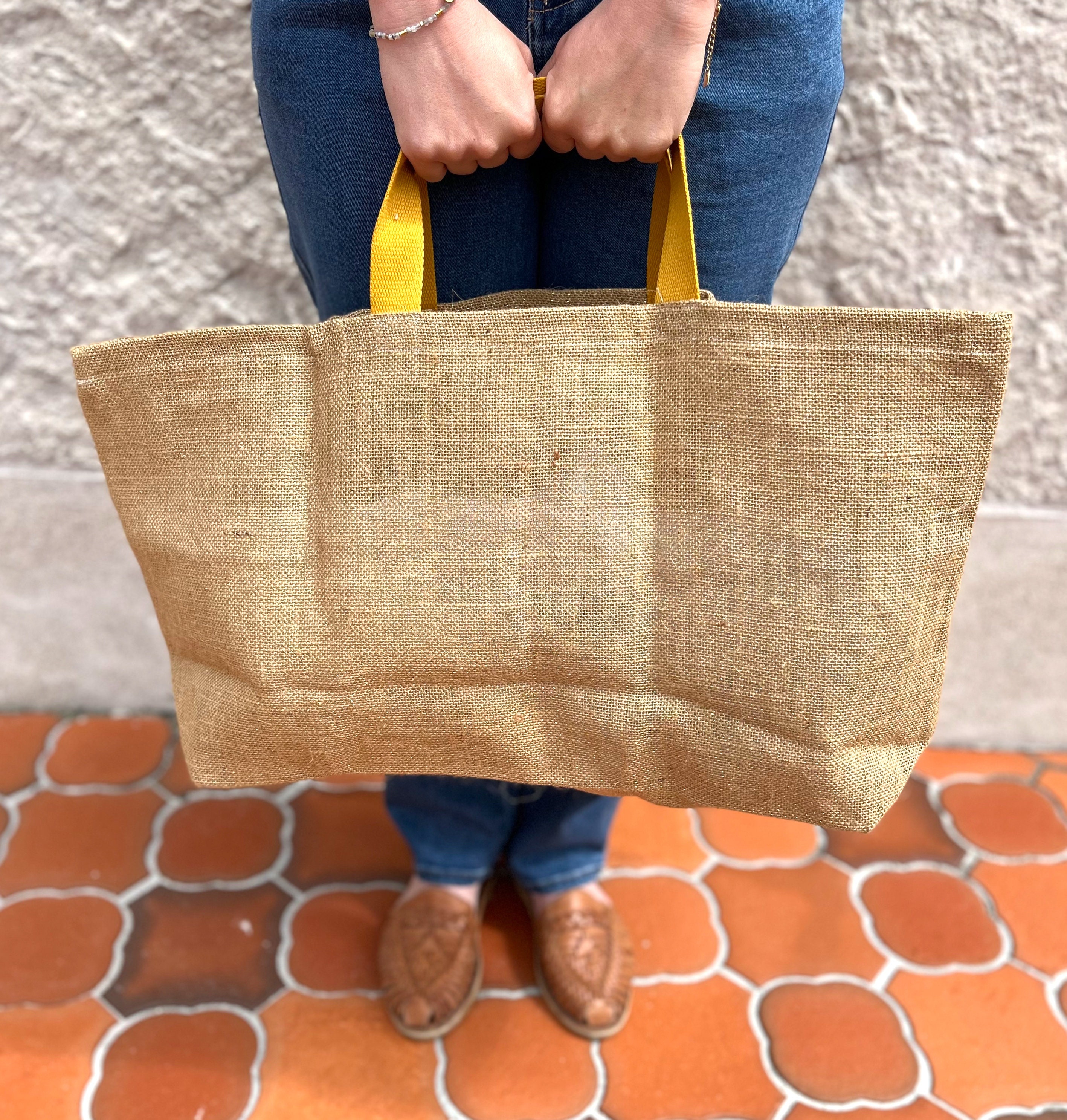 Burlap Shopping Bag - Etsy