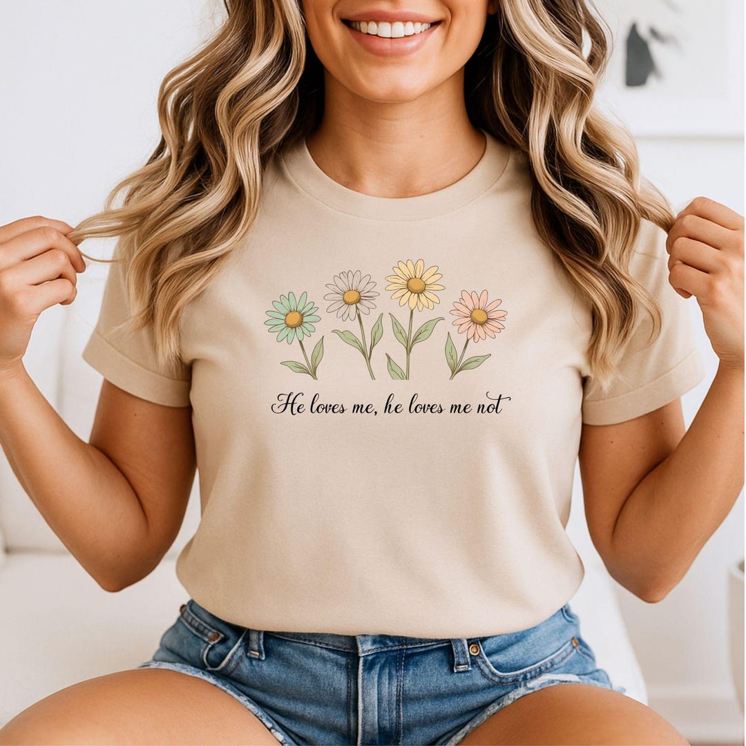 He Loves Me, He Loves Me Not Daisy PNG – Romantic Daisy PNG, Love Quote ...