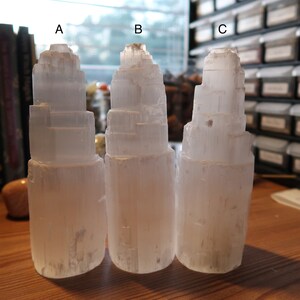 6&quot; Selenite/Satin Spar Tower