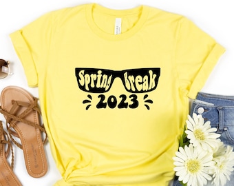 Spring Break 2023 Shirt, Beach Vibes 2023 Shirt, Beach Shirts, Family Matching Shirt, Vacation Gift, Gift for Friends, Spring Break 2023 Tee