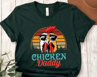 Chicken Daddy Shirt, Chicken Owner Gift Tshirt, Father's Day Chicken Dad Gift Tee, Chicken Lover Gift Tshirt