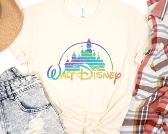 Colorful Castle Shirt, Disneyworld Shirts For Mom/Dad/Kids, Family Trip Shirts, Family Trip Matching Outfits, Disneyland Shirts, Walt Disney