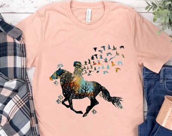 SOUND EQUINE The Life is Beautiful with Horses Tee Shirt SOUND EQUINE The Life is Beautiful with Horses Tee Shirt