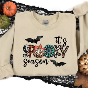 It's Spooky Season Shirt, Spooky Halloween Shirt, Spooky Typography Tee, Halloween Shirt, Witch Trick or Treat T-Shirt, Halloween Vibes Tees image 1