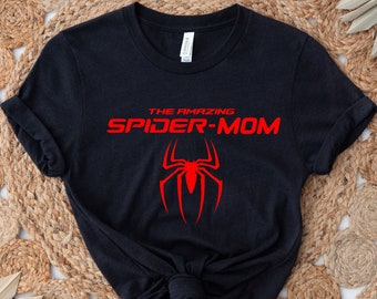 Spider Mom Shirt. Mom Est shirt, Mother's day Shirt, Mom Mimi Gigi Aunt shirt, Mother's Day Gift, Mother t shirt,The Amazing Spider Mom tees