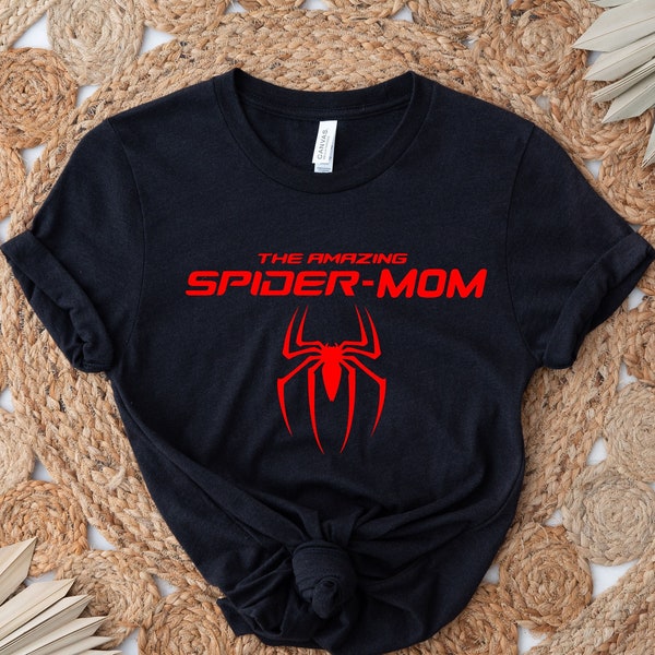 Spider Mom Shirt. Mom Est shirt, Mother's day Shirt, Mom Mimi Gigi Aunt shirt, Mother's Day Gift, Mother t shirt,The Amazing Spider Mom tees