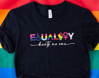 Equality Hurts No One Shirt, Pride Shirt, LGBTQ Shirt, Gay Shirt, Pride Month Shirt, Lesbian Shirt, LGBTQ Pride Shirt, Gift For Pride