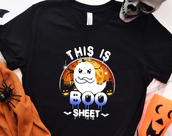 This is Boo Sheet Shirt, Cute Ghost Shirt, Funny Halloween Tee, Halloween Shirt, Witch Trick or Treat T-Shirt, Halloween Gift