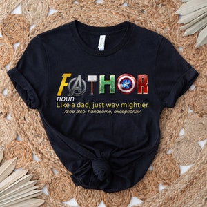 Fathor, Thor, Avengers Shirt, Father's Day Gift, Avengers Men's Shirt, Fathor Definition Shirt, Marvelous Dad Shirt, Superhero Dad Shirt image 1