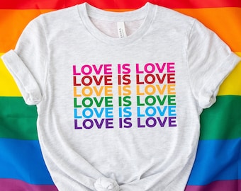 Love is Love T-Shirt, Womens Love is Love Shirt, Pride Shirt, Mens Love is Love Shirt, Kindness Shirts, LGBTQ Support Tees, Gay Pride Shirt