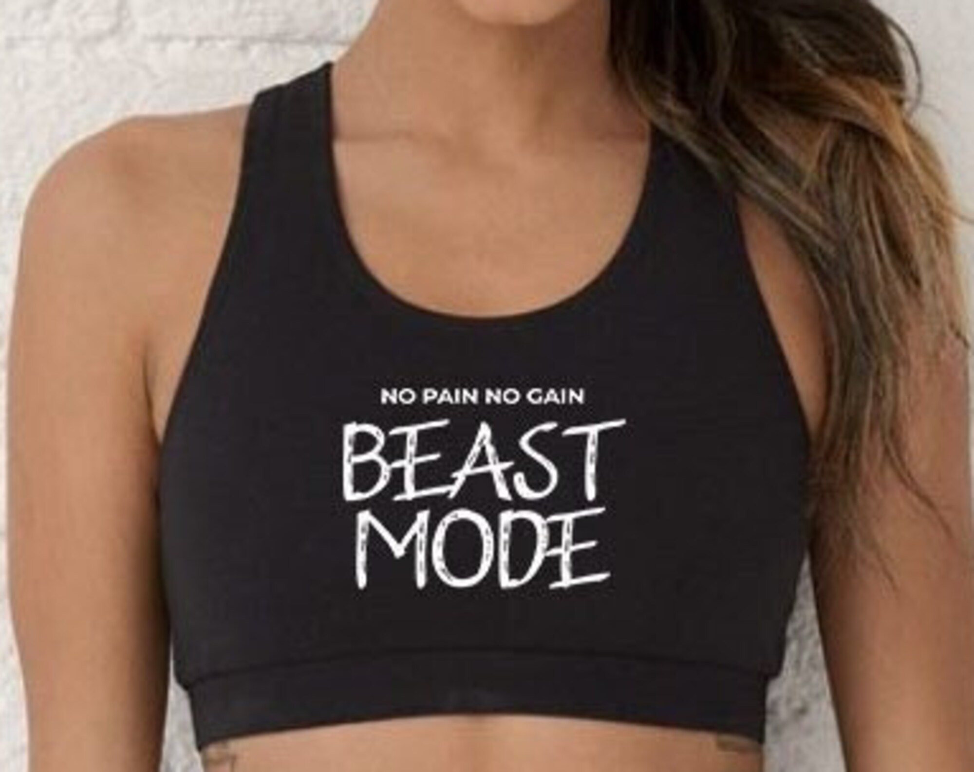 Beast Mode sports bra - Lifting bra- Body bulding Apparel - Workout Outfit Sport bra