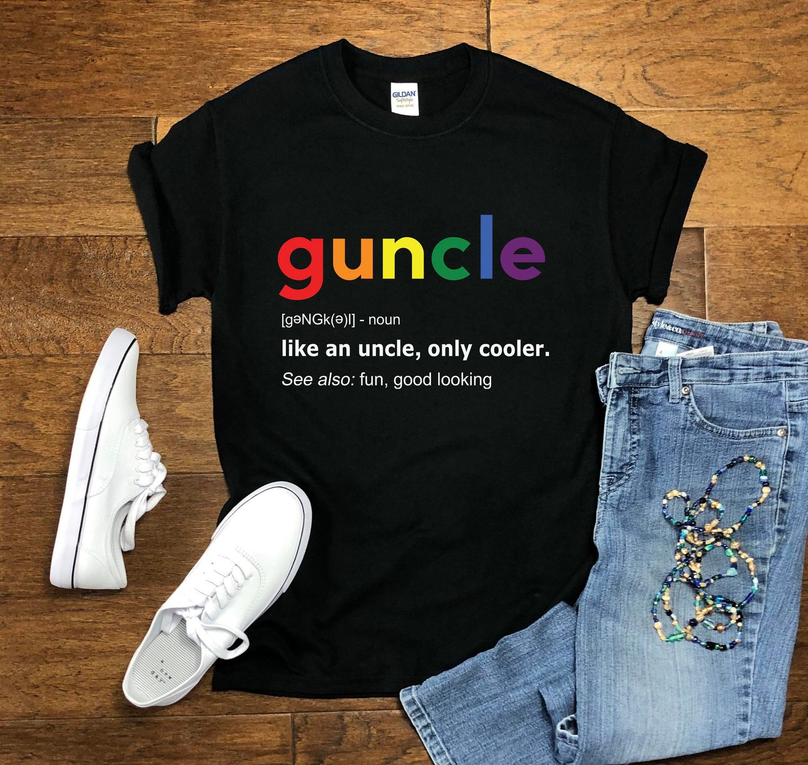 Men's Funny Uncle Tshirt Guncle Shirt Gift Ideas Etsy