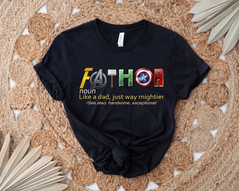 Fathor, Thor, Avengers Shirt, Father's Day Gift, Avengers Men's Shirt, Fathor Definition Shirt, Marvelous Dad Shirt, Superhero Dad Shirt image 1