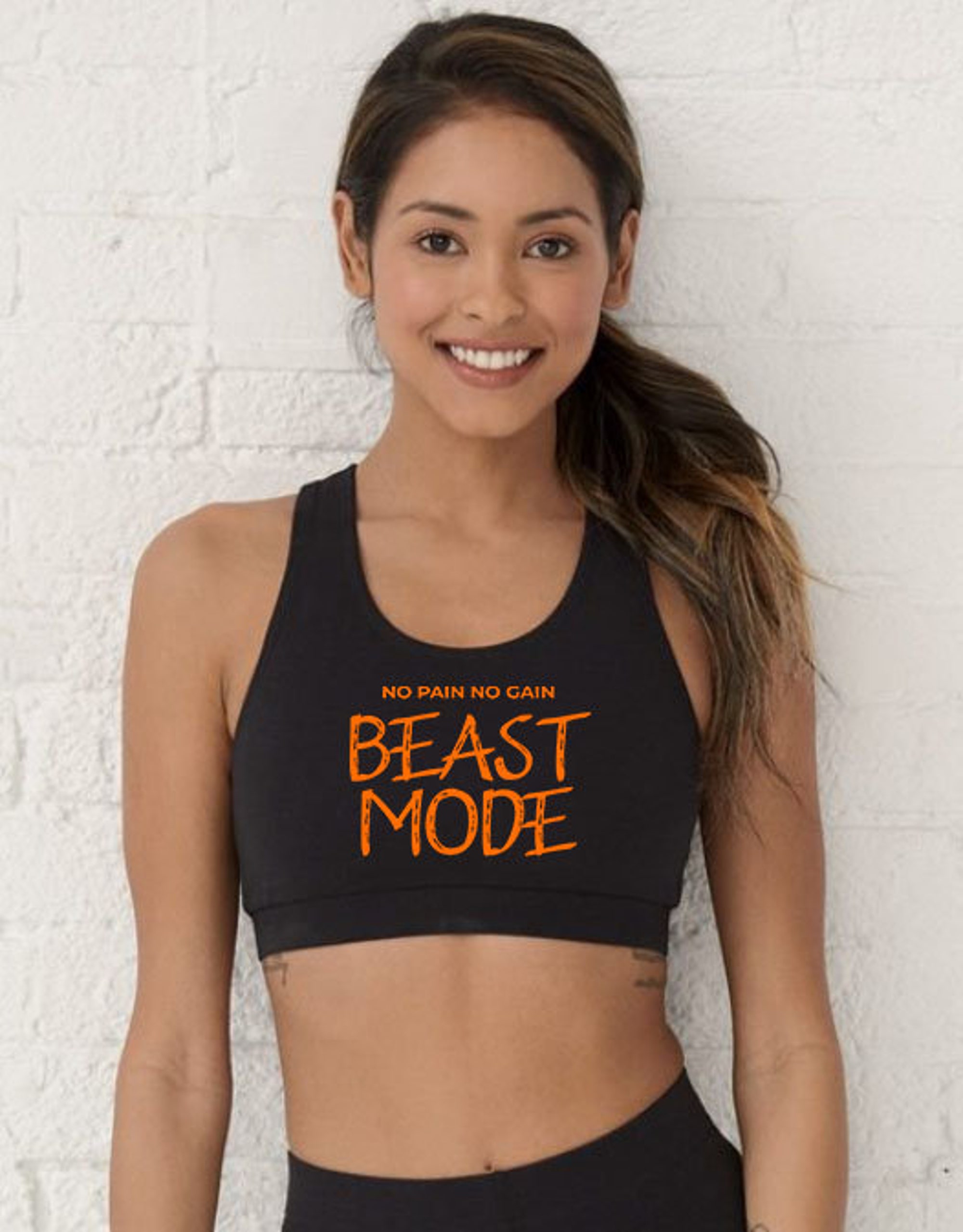 Beast Mode sports bra - Lifting bra- Body bulding Apparel - Workout Outfit Sport bra